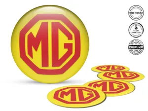 MG Radplaketten Stil Premium-Epoxy-Aufkleber